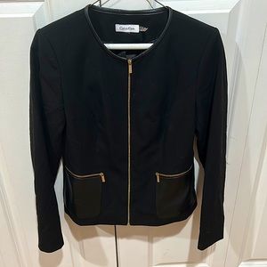 Calvin Klein zip up blazer